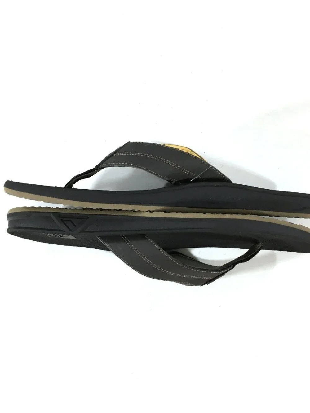 Reef Element TQT Flip Flop Sandals Mens 13 Dark Brown Bottle Opener